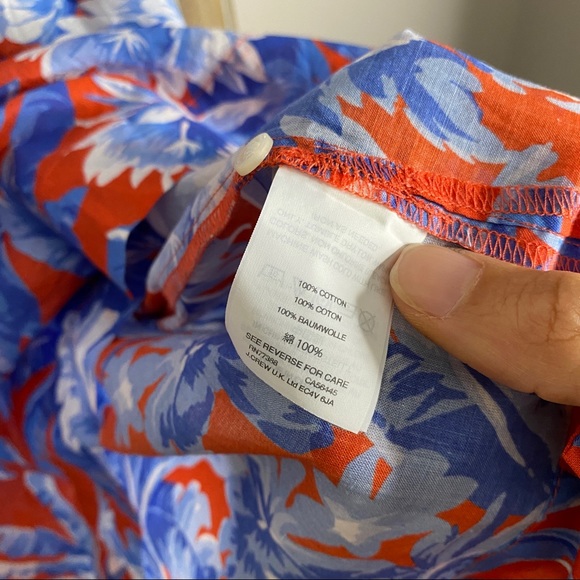 J. Crew Ratti Rio Ruffle Blouse Top size M medium - Picture 6 of 8